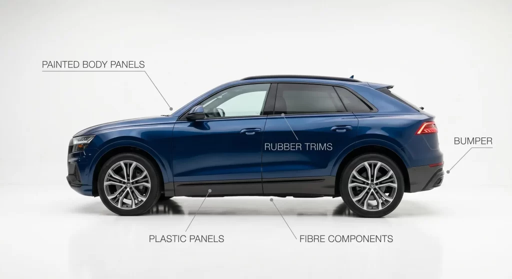 Vehicle parts covered under Zero Depreciation Insurance